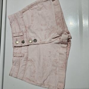 love, Fire High Waist Light Pink Shorts